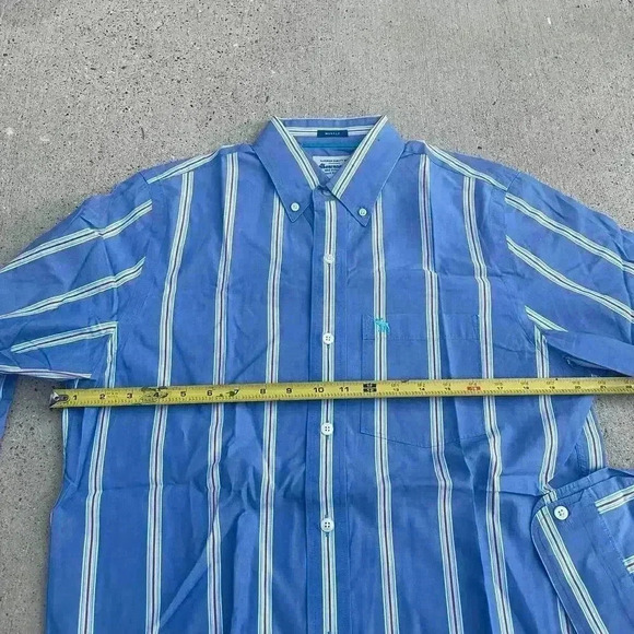 Vintage Y2k Abercrombie & Fitch Mens Muscle Stripped Button Up Preppy Moose Logo - Picture 3 of 6